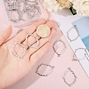 CHGCRAFT 20Pcs Alloy Open Back Bezel Pendants FIND-CA0008-78-3