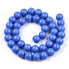 Opaque Solid Color Glass Beads Strands GLAA-T032-P10mm-11-2