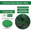 Olycraft 30Pcs Colored Glass Mosaic Tiles DIY-OC0009-40B-2