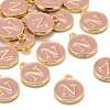 Golden Plated Alloy Enamel Charms X-ENAM-S118-07N-4