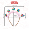 Cloth Lollipop Hair Bands for Women Girl OHAR-WH0021-89B-2