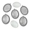 DIY Blank Tibetan Style Alloy Pendants Making Kit DIY-FS0005-80B-2
