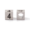 Tarnish Resistant 303 Stainless Steel European Beads STAS-G286-P04-1