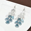 430 Stainless Steel Shell Shape Dangle Earrings EJEW-A137-03P-02-3