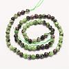 Natural Ruby in Zoisite Beads Strands G-E359-13-10mm-3