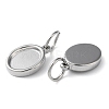 Tarnish Resistant 304 Stainless Steel Pendant Cabochon Settings STAS-Q308-01P-2