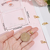 6 Sets Brass Micro Pave Clear Cubic Zirconia Fold Over Clasps KK-BBC0005-70-3
