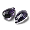 Faceted Teardrop Glass Pendants GLAA-O008-B18-3