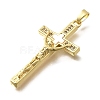 Brass Micro Pave Cubic Zirconia Pendants KK-P336-33G-2
