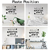 PVC Quotes Wall Sticker DIY-WH0200-077-3