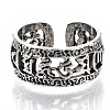 Tibetan Style Alloy Cuff Finger Rings X-RJEW-T009-01AS-2