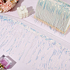 10 Yards Beading Sequins Polyester Tassel Ribbons SRIB-WH0026-12C-4