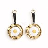 Alloy Enamel Pendants ENAM-TAC0001-14B-2