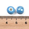 Glazed Porcelain Beads X-PORC-D001-8mm-12-2