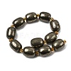 Natural Pyrite Beads Strands G-Z131-D01-02-3