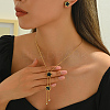 Stainless Steel Shell Heart Flower Fan Tassel Jewelry Set for Women XK7928-1-4