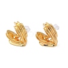 304 Stainless Steel Heart Stud Earrings for Women AJEW-Z009-04B-G-1