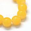 Baking Paint Imitation Jade Glass Round Bead Strands DGLA-Q021-10mm-30-2