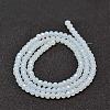 Faceted Rondelle Glass Beads Strands X-GLAA-I033-4mm-05-2