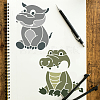 1 Set PET Hollow Out Drawing Painting Stencils DIY-MA0002-80-5