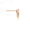 Brass Earring Findings LS-X-KK-S356-442-NF-2