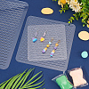 3Pcs 3 Size Square Shape Polymer Clay Earring Charms Guide TOOL-WH0134-81-5