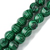 Synthetic Malachite Beads Strands G-H023-A05-01-1