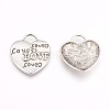 Tibetan Style Alloy Pendants TIBEP-A9142-AS-RS-1