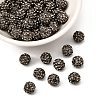 Polymer Clay Rhinestone Beads RB-H284-8MM-215-1