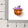 Halloween Brass Enamel European Beads KK-A203-04B-G-3