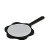 Plastic Flower-Edged Handheld Mirror AJEW-C049-01-3