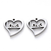 304 Stainless Steel Charms X-STAS-N092-84-2