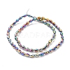 Electroplate Glass Beads Strands EGLA-J013-4X6mm-F15-2