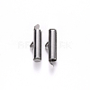 Non-Tarnish 304 Stainless Steel Slide On End Clasp Tubes X-STAS-S115-01E-P-2