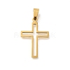 201 Stainless Steel Pendants STAS-R132-01G-01-1