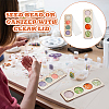2Pcs 2 Styles 4/8 Slots Rectangle Wood Beads Display Case with Magnetic Lid ODIS-PH0001-73-6