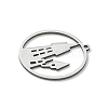201 Stainless Steel Pendants STAS-G366-02P-10-2
