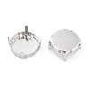 201 Stainless Steel Sew on Prong Settings STAS-T032-01-18mm-P-2