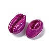 Baking Paint Cowrie Shell Beads SSHEL-M023-01F-2