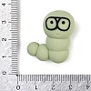 Caterpillar Food Grade Silicone Focal Beads SIL-Q030-03C-3