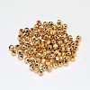 Rack Plating and Vacuum Plating Brass Round Faceted Spacer Beads KK-I598-26G-RS-2