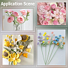 100Pcs Iron Stalk Flower Rod AJEW-SP0003-73A-7