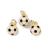 Brass Enamel Pendants X-KK-P294-38G-01-1