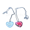 Heart Glass Pendant Necklaces PW23052499003-1