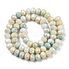 Ombre Effect Dyed Glass Beads Strands GLAA-C023-02-B02-2