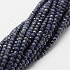 Natural Sapphire Bead Strands G-P271-3mm-13-2