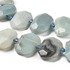 Natural Flower Amazonite Beads Strands G-H078-B09-01-4