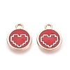 Alloy Enamel Pendants ENAM-Q002-01G-05-1