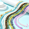 10 Strands 10 Styles Natural & Synthetic Mixed Gemstone Round Beads Strands G-FS0005-90-7