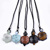 Natural & Synthetic Gemstone Pendant Necklaces G-T113-09-B-1